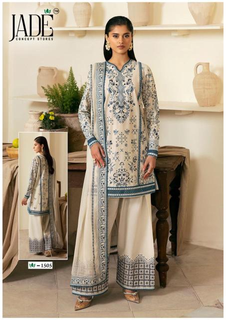 Jade crimson vol-15 karachi wholesale punjabi dress materials  - wholesale export